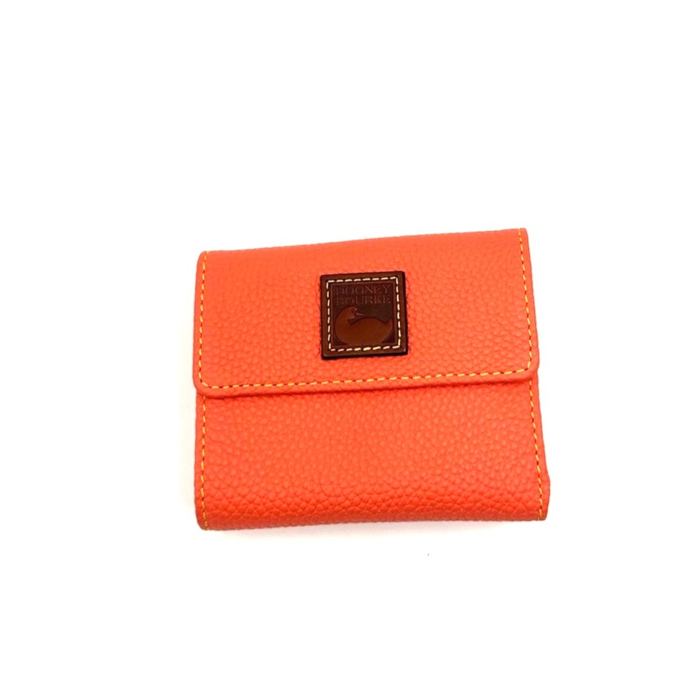 Dooney & Bourke Pebble Grain Small Flap Credit Card Wallet